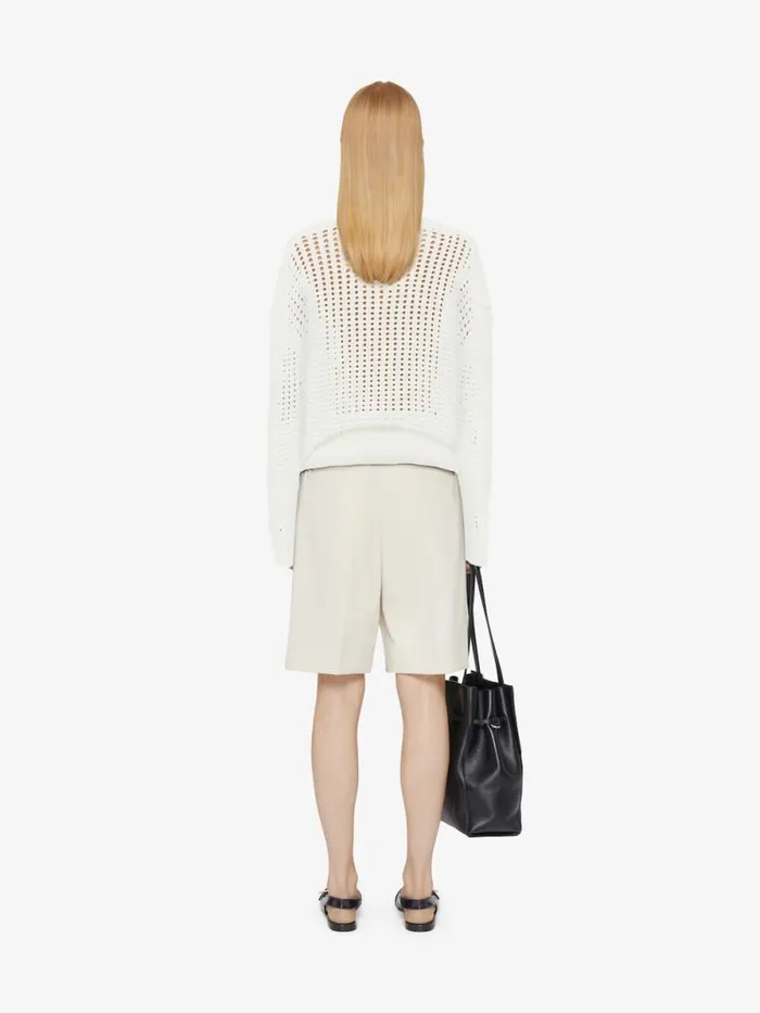 4g Sweater In Wool And Cashmere White Women Givenchy Sweaters