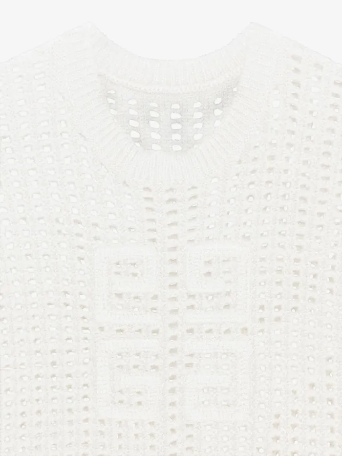 4g Sweater In Wool And Cashmere White Women Givenchy Sweaters