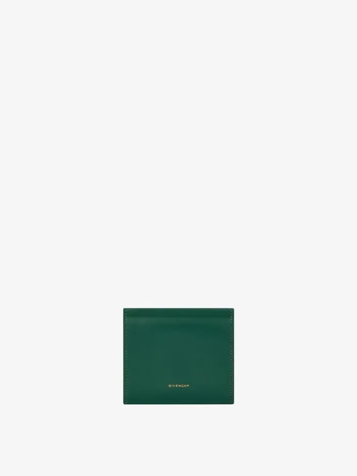 4g Wallet In Box Leather Emerald Green Women Givenchy Wallets and Card Holders