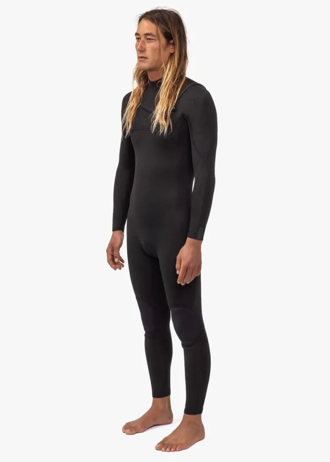 7 Seas 43 Full Chest Zip Wetsuit Tonal Logos Stealth Men Vissla Wetsuits