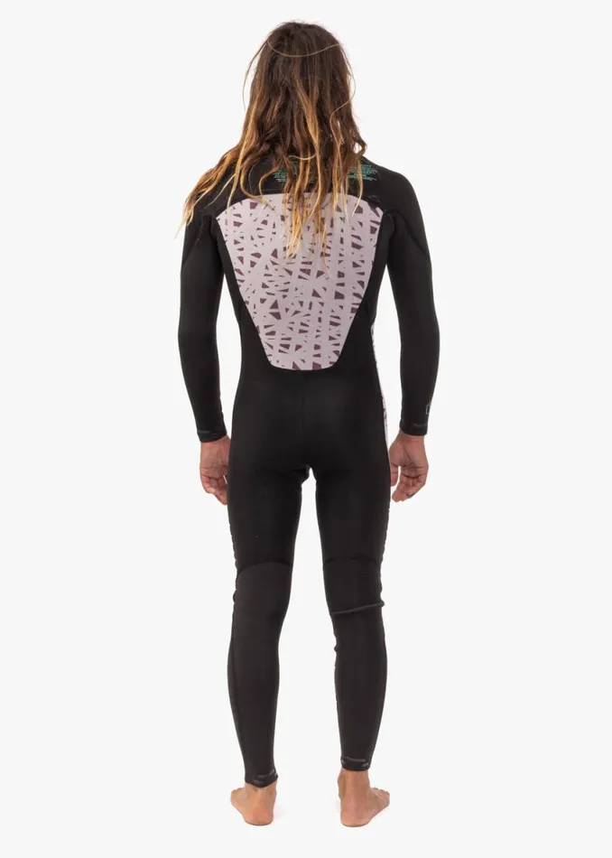 7 Seas 43 Full Chest Zip Wetsuit Tonal Logos Stealth Men Vissla Wetsuits