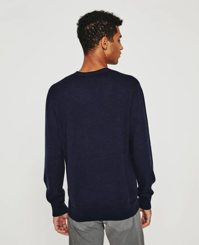 AG Jeans Beck Vee Deep Navy Men Sweatshirts AG Jeans Beck Vee Deep Navy Men Sweatshirts