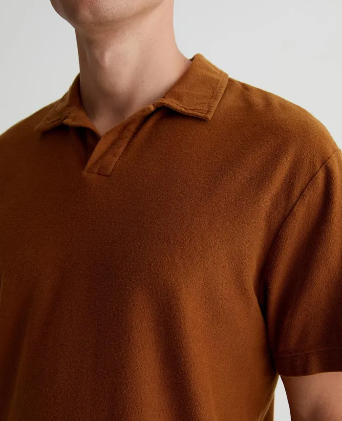 AG Jeans Bryce Johnny Collar Tree Bark Men Polos AG Jeans Bryce Johnny Collar Tree Bark Men Polos