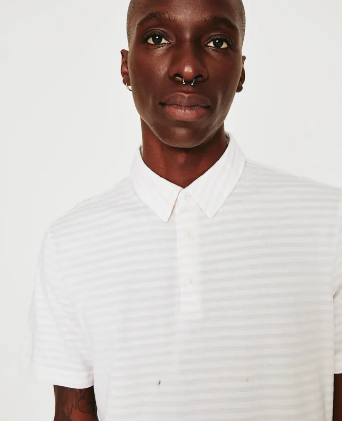 AG Jeans Bryce Polo True Whiterose Fog Men Polos AG Jeans Bryce Polo True Whiterose Fog Men Polos