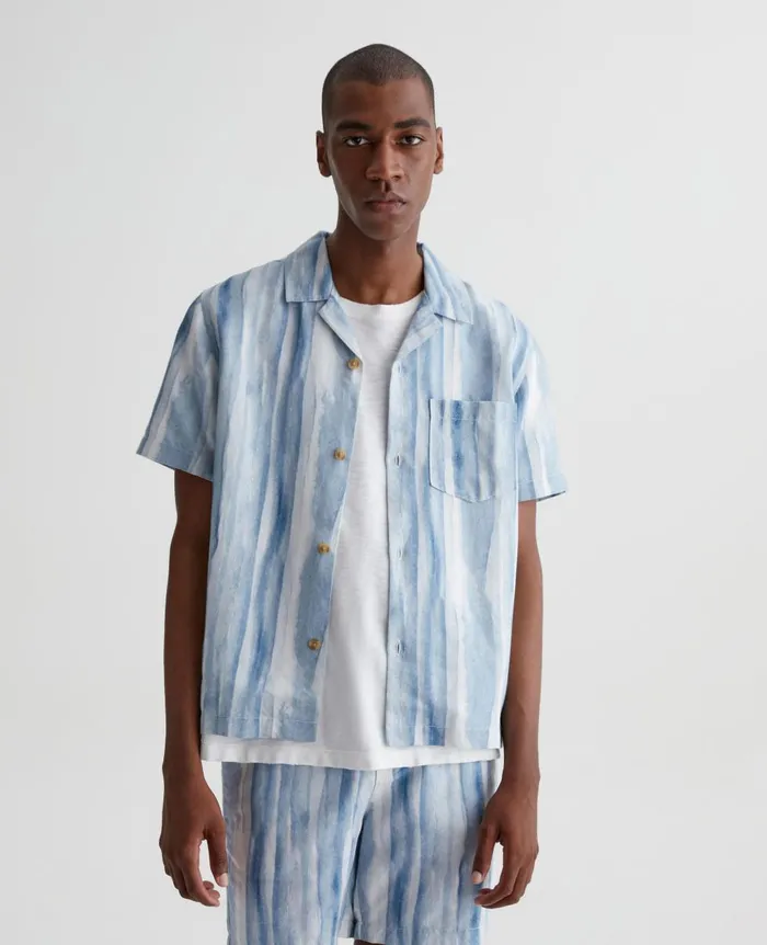 AG Jeans Foster Shirt Brush Strokes Clear Skies Men Shirts
