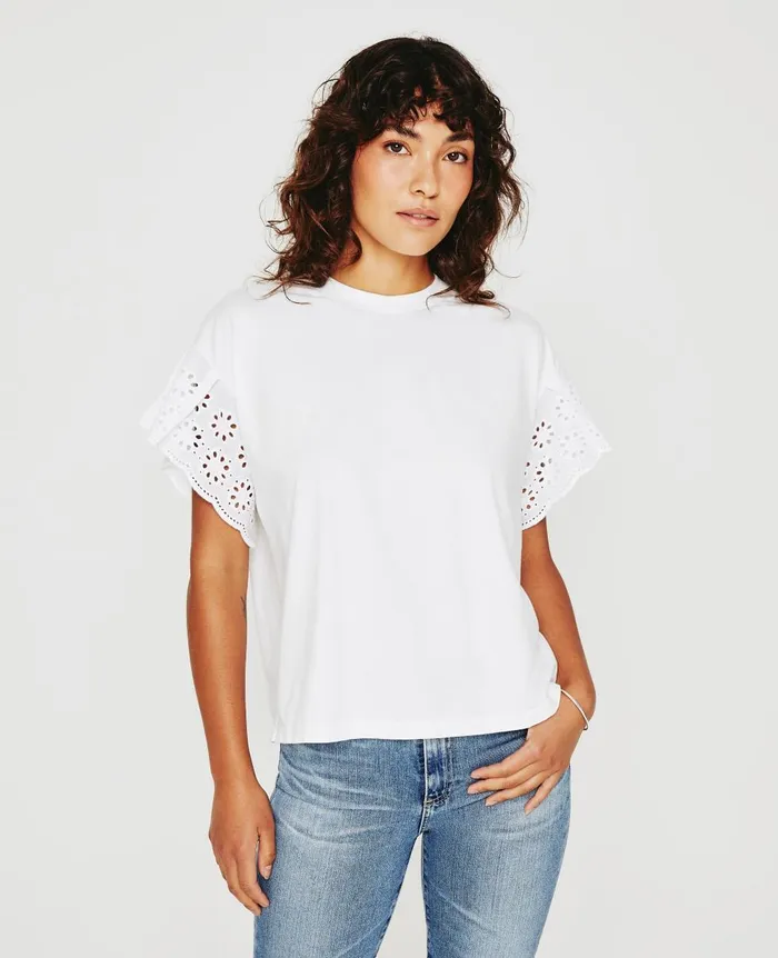 AG Jeans Sena Top Exwhite Women Tops and Shirts