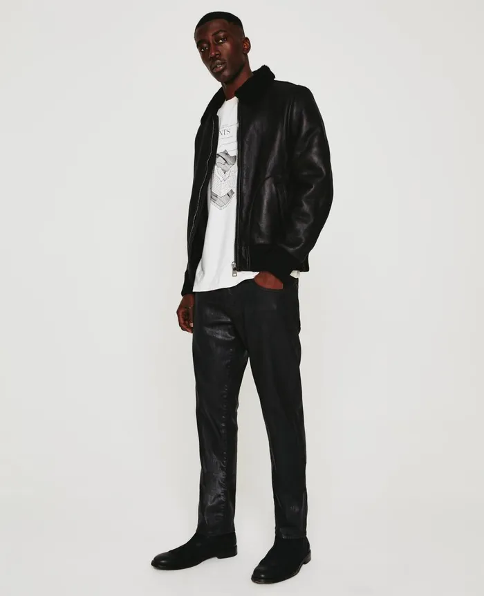 AG Jeans Tellis Ltt Ct Charcoal Black Men Denim