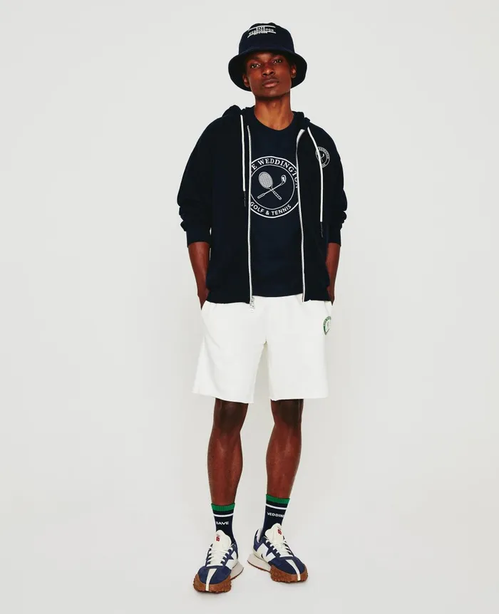 AG Jeans Weddington Crew Weddington Crest Court Navy WomenMen Tees and Tanks AG Jeans Weddington Crew Weddington Crest Court Navy WomenMen Tees and Tanks