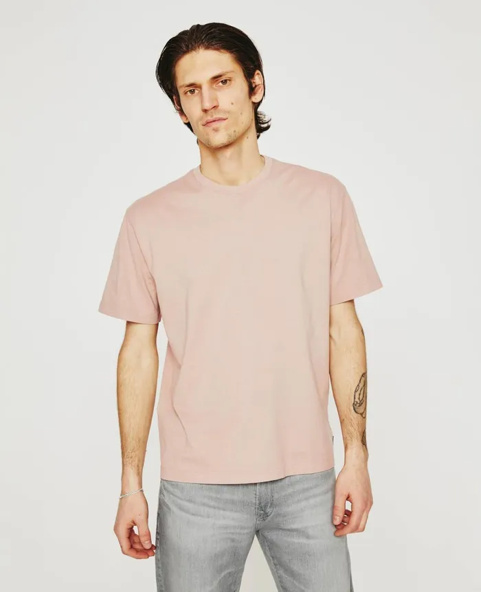 AG Jeans Wesley Crew Rose Cloud Men Tees