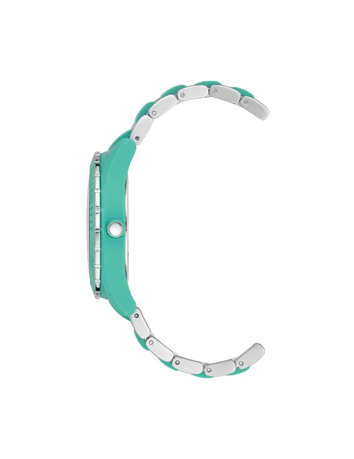 Anne Klein Consider It Solar Recycled Ocean Plastic Bracelet Watch Green Women Watches 038 Jewelry
