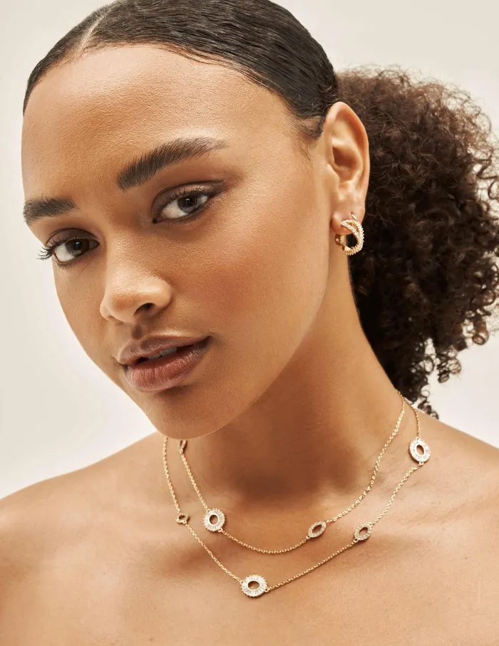 Anne Klein Crystal Pave Baguette Hoop Clip Earrings Goldtone Women Watches 038 Jewelry Anne Klein Crystal Pave Baguette Hoop Clip Earrings Goldtone Women Watches 038 Jewelry