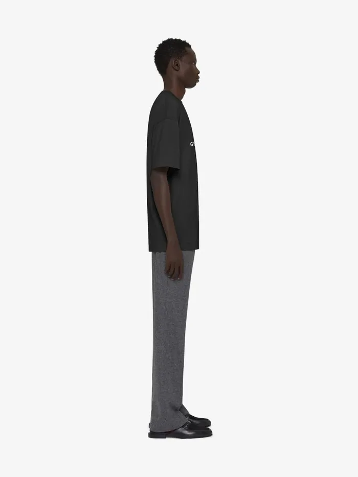 Archetype Slim Fit TShirt In Cotton Charcoal Men Givenchy TShirts