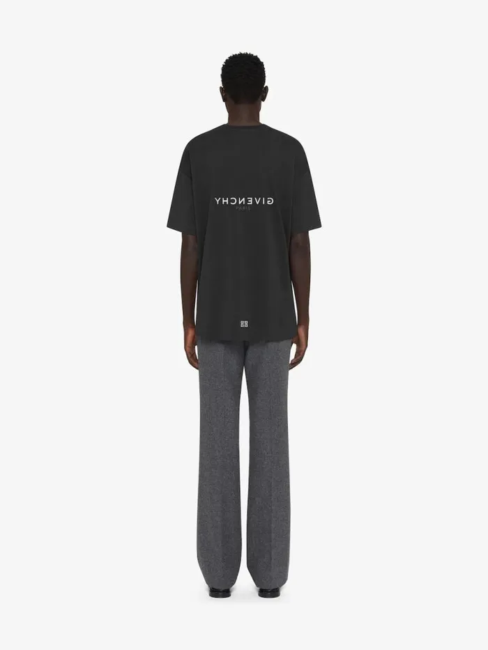 Archetype Slim Fit TShirt In Cotton Charcoal Men Givenchy TShirts