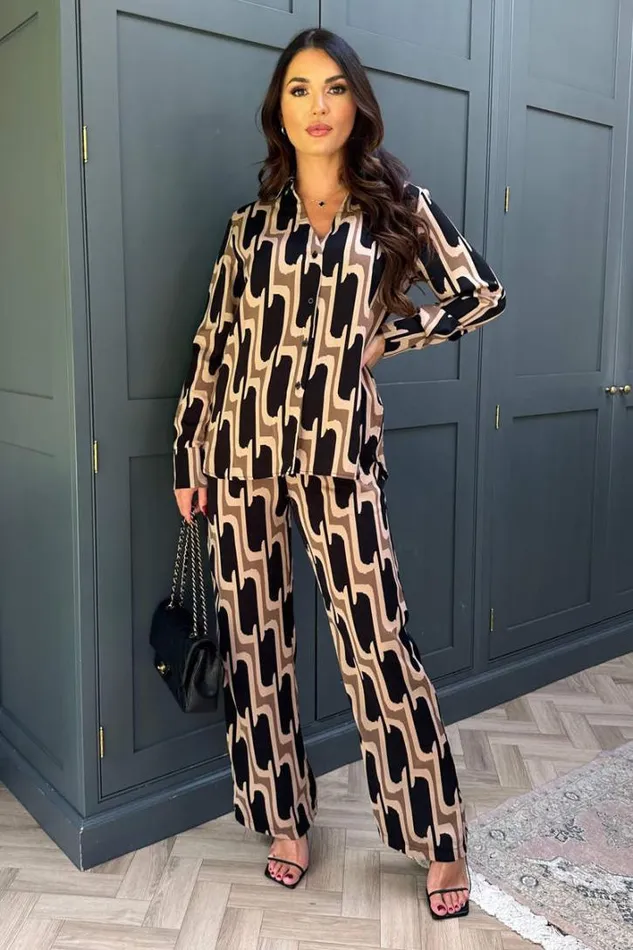 AX Paris Multi Printed Geometric Trousers Trousers and Leggings