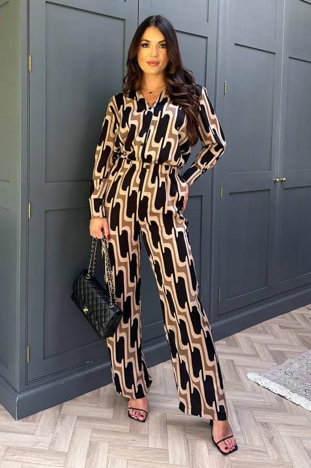 AX Paris Multi Printed Geometric Trousers Trousers and Leggings