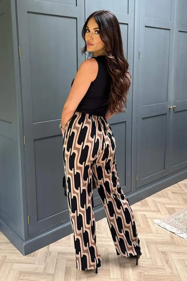AX Paris Multi Printed Geometric Trousers Trousers and Leggings