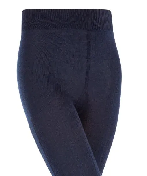 Babies and Kids Cable Kids Tights Marine FALKE Tights and Leggings