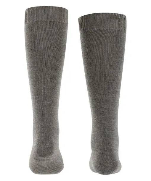Babies and Kids Comfort Wool Kids Kneehigh Socks Dark Grey FALKE Knee High Socks