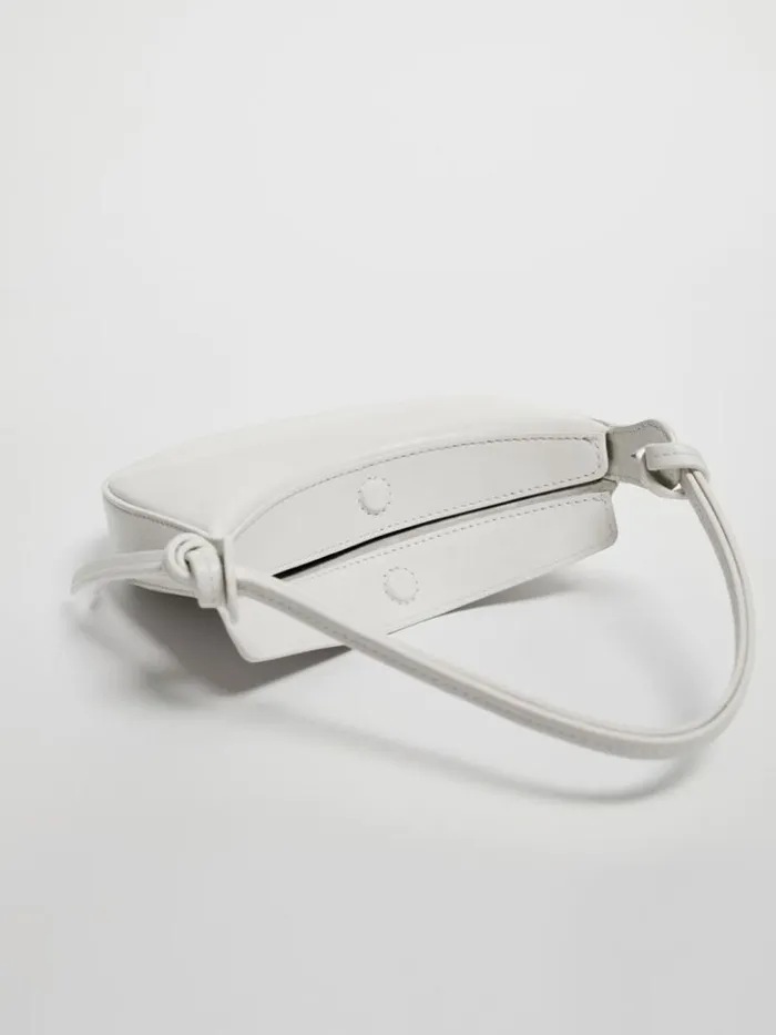 Bags The Reformation Mini Rosetta Shoulder Bag White Leather