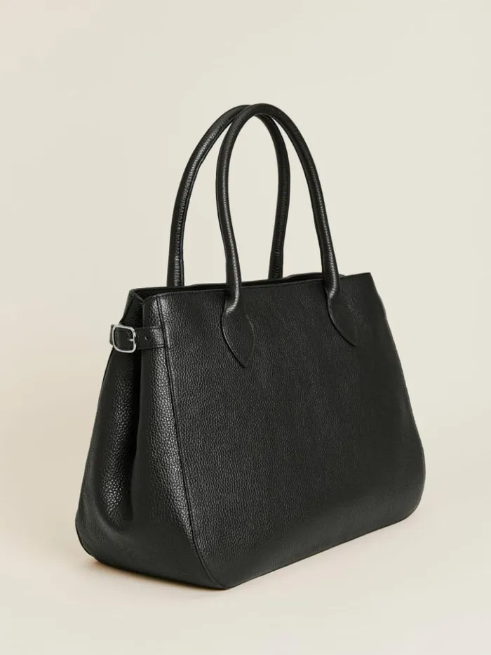 Bags The Reformation Oversized Patrizia Bag Black Leather