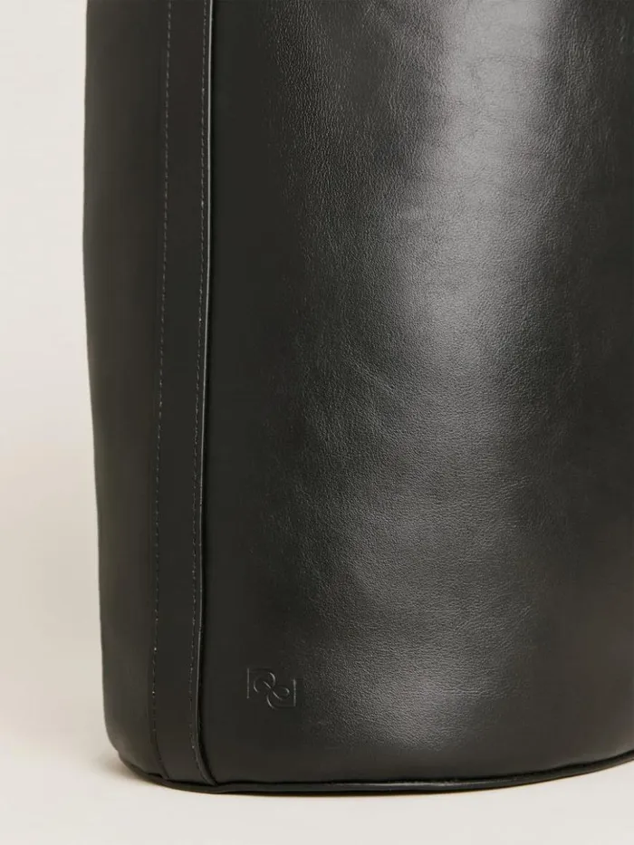 Bags The Reformation Seleena Bucket Bag Black Leather
