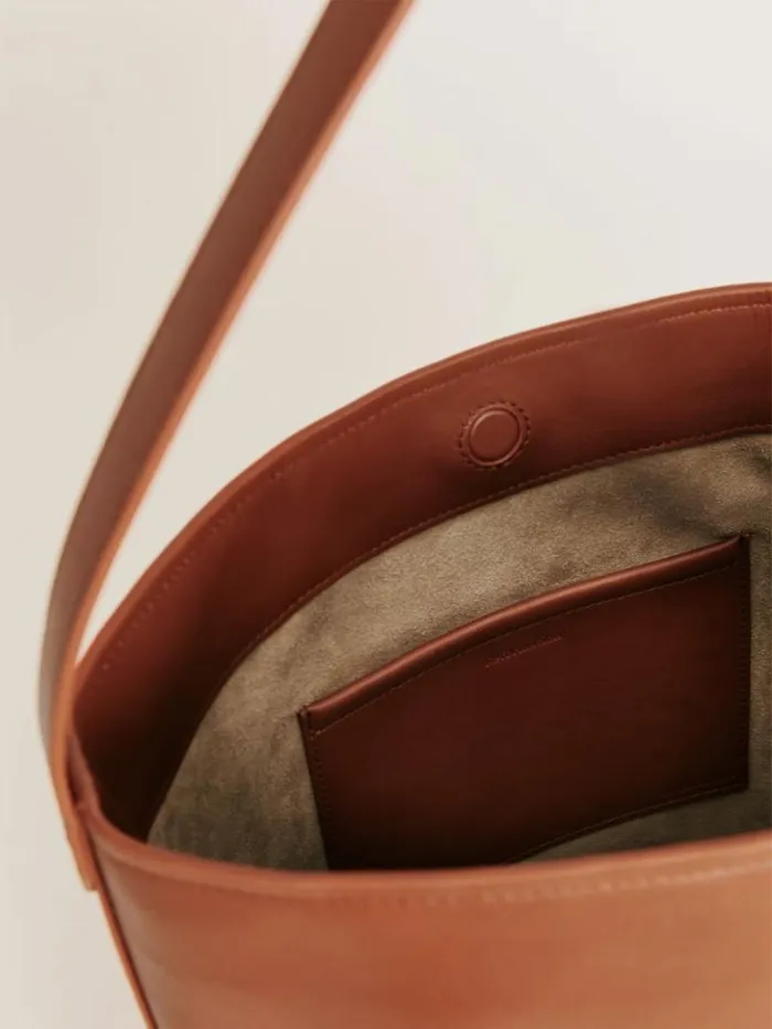 Bags The Reformation Seleena Bucket Bag Lido Leather