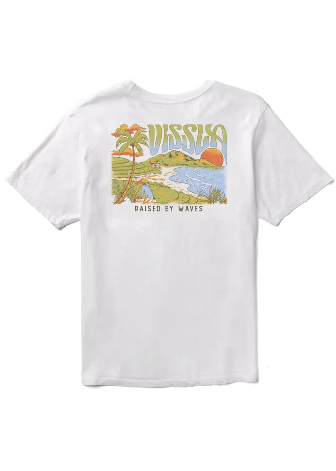 Bali Belly Premium Pkt Tee White Men Vissla Tees