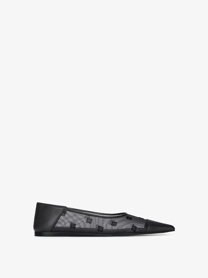 Ballerina In 4g Mesh Black Women Givenchy Slides and Sandals