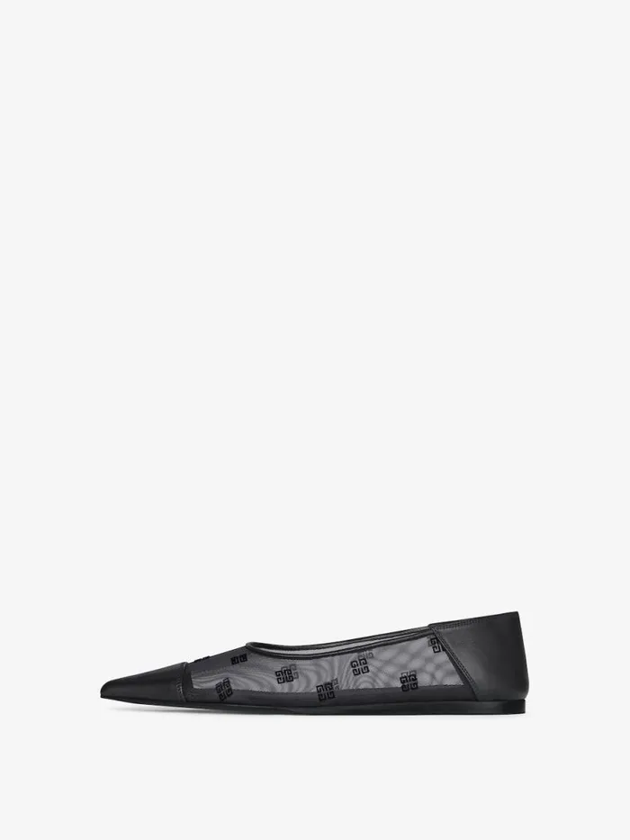 Ballerina In 4g Mesh Black Women Givenchy Slides and Sandals