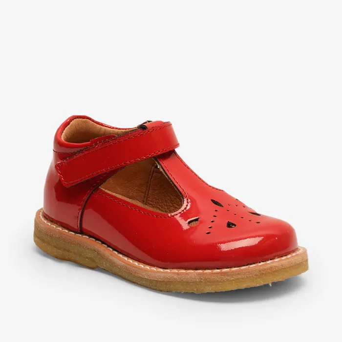 Ballerinas KIDS bisgaardshoes noelle patent heart Red