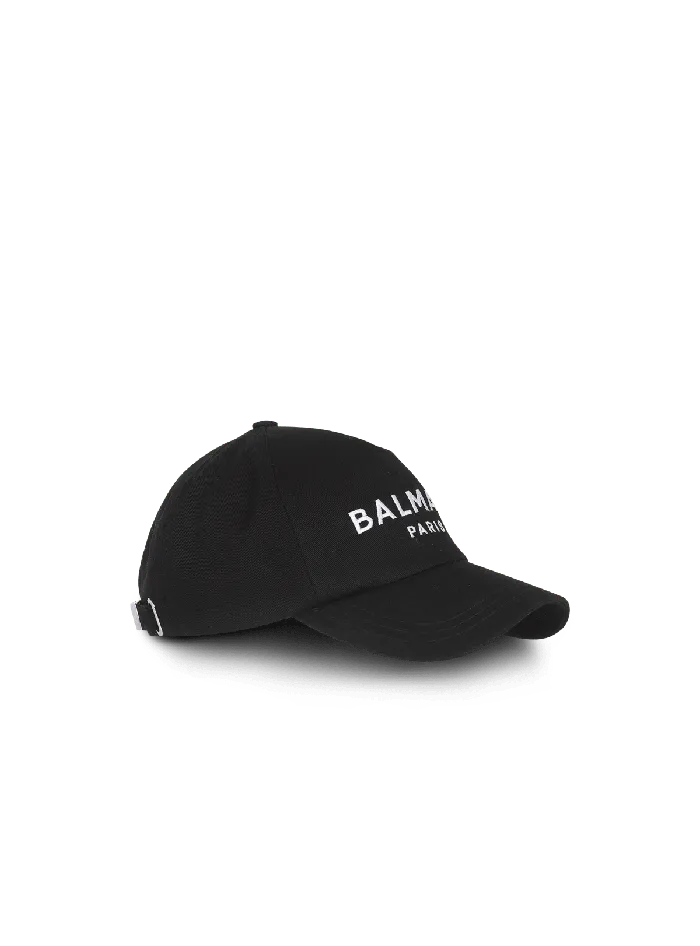 Balmain Hats And Caps Women Embroidered Paris Cap Black