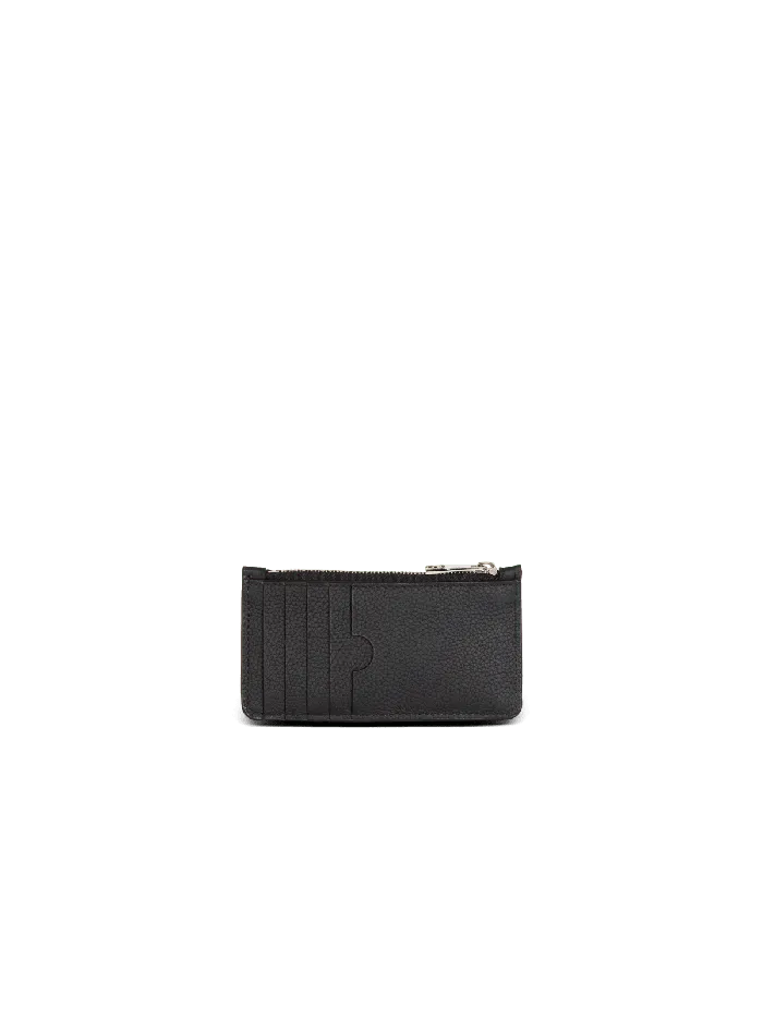 Balmain Small Leather Goods Men Leather Purse Black