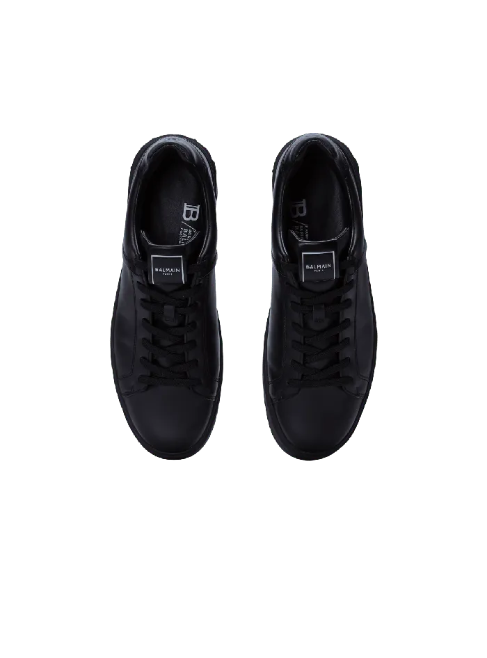 Balmain Sneakers Men BCourt Trainers In Calfskin Black