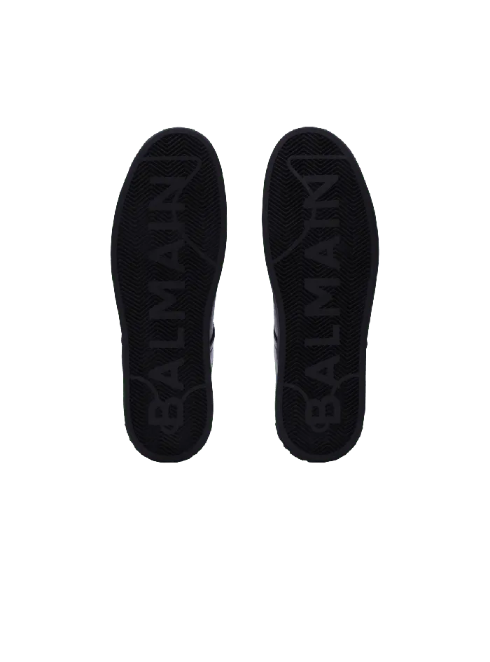 Balmain Sneakers Men BCourt Trainers In Calfskin Black