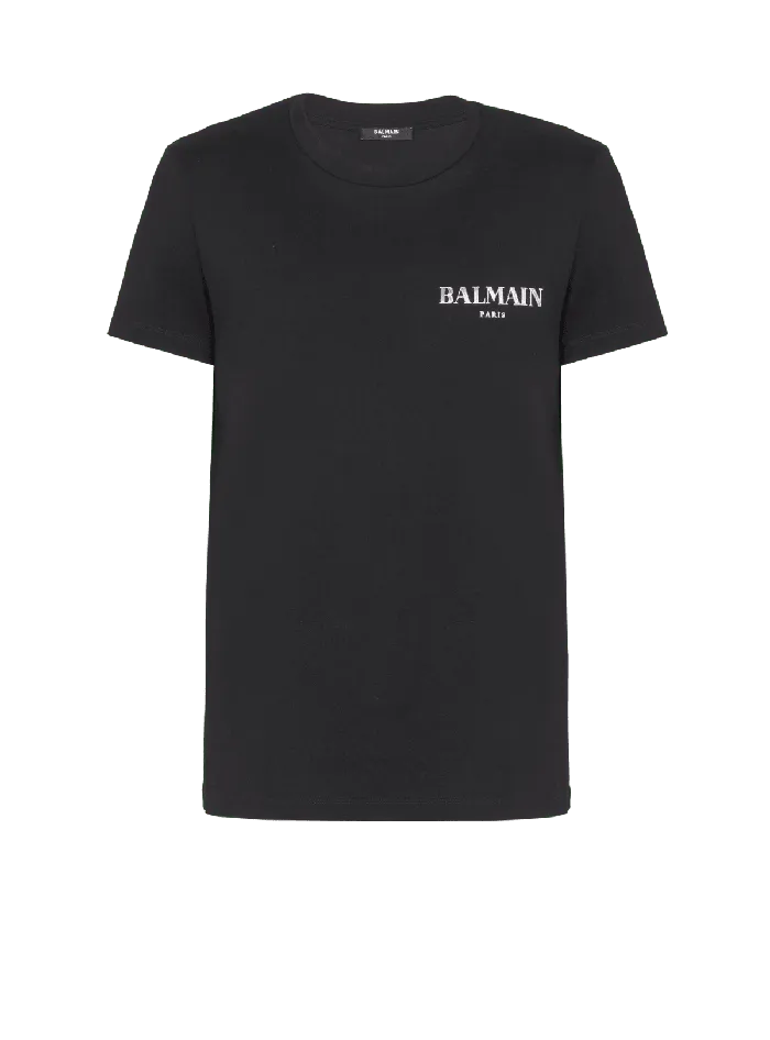 Balmain TShirts Men Vintage Shortsleeved Tshirt Black
