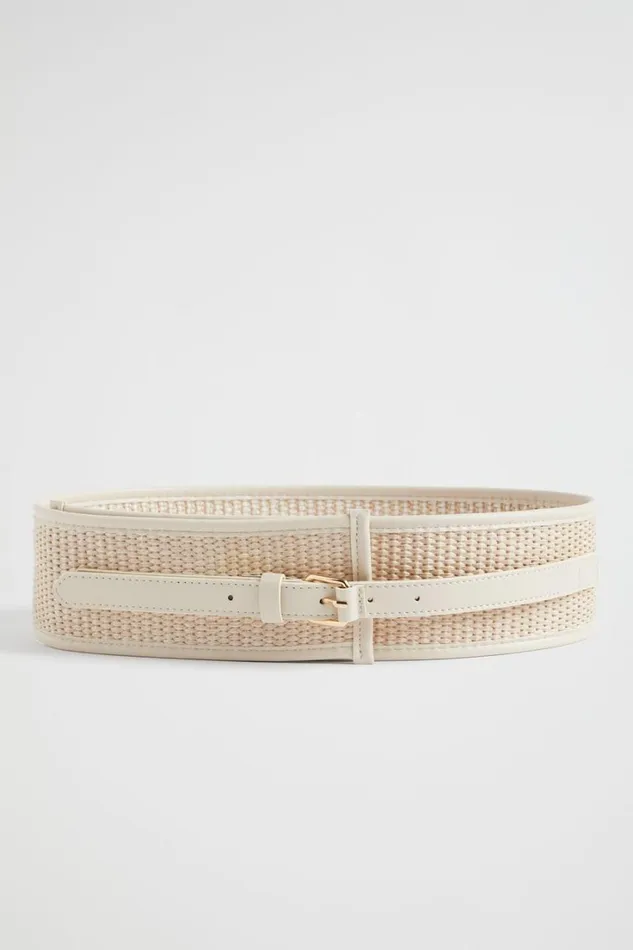Belts Woman Seed Heritage Lonni Wide Waist Belt Stone