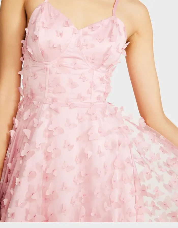 Betsey Johnson Women BETSEYS BUTTERFLY MAXI DRESS PINK Pink