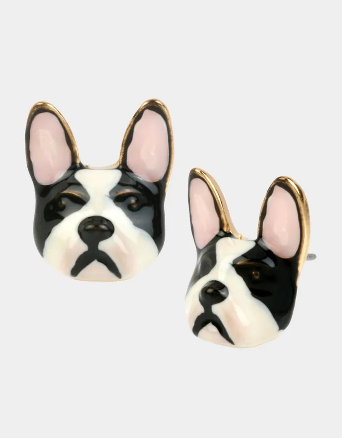 Betsey Johnson Women BETSEYS FRENCHIE STUDS BLACKWHITE