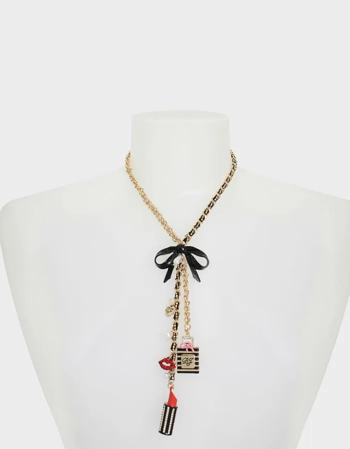 Betsey Johnson Women GOING ALL OUT CHARM Y NECKLACE MULTI Betsey Johnson Women GOING ALL OUT CHARM Y NECKLACE MULTI