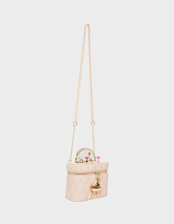 Betsey Johnson Women KITSCH MIRROR MIRROR VANITY CROSSBODY BLUSH Betsey Johnson Women KITSCH MIRROR MIRROR VANITY CROSSBODY BLUSH