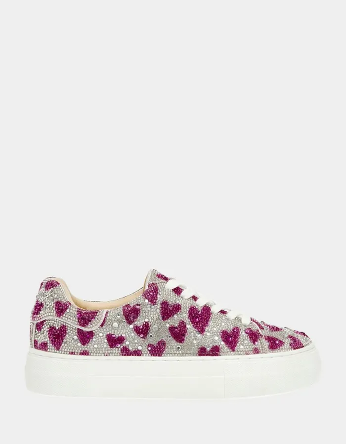 Betsey Johnson Women SIDNY FUCHSIA HEARTS Fuchsia Hearts