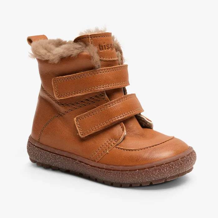 Boots KIDS bisgaardshoes storm lamb cognac Brown