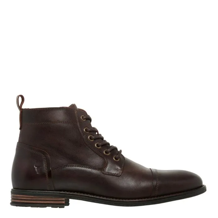 Boots Men Windsor Smith AIDAN DARK BROWN LEATHER BOOTS