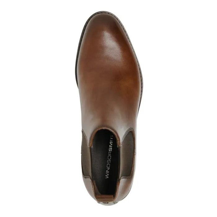 Boots Men Windsor Smith DANIELE DARK BROWN LEATHER BOOTS