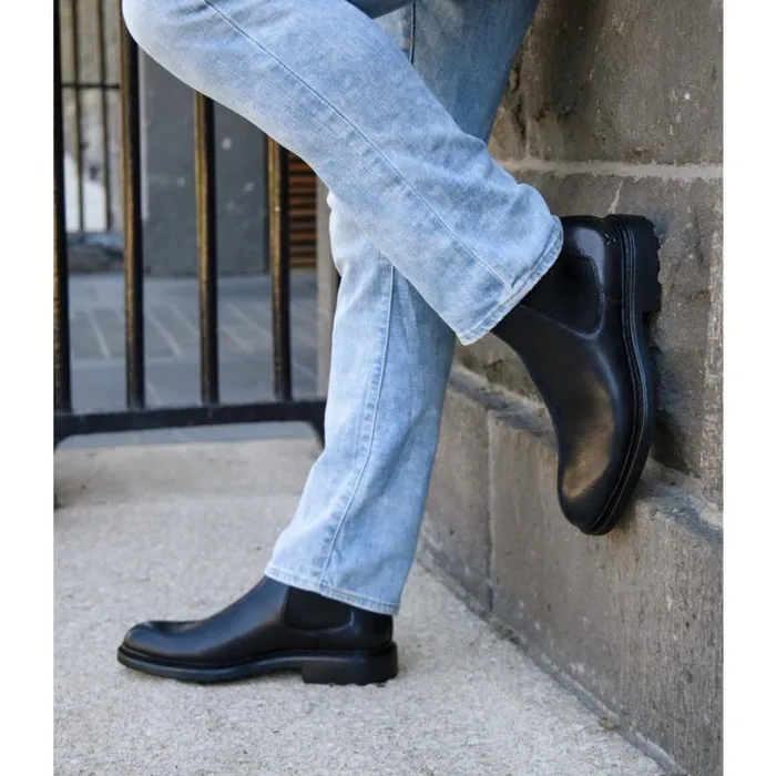 Boots Men Windsor Smith NIALL BLACK LEATHER BOOTS Boots Men Windsor Smith NIALL BLACK LEATHER BOOTS