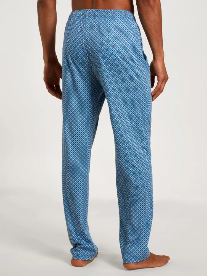 CALIDA Pyjama Pants Men Long Pants With Side Pockets Azurit Blue