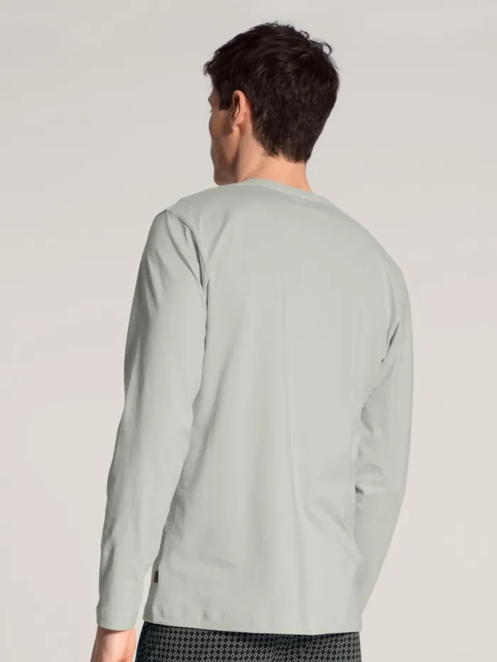 CALIDA Pyjama Tops Men Shirt Long Sleeve Fog