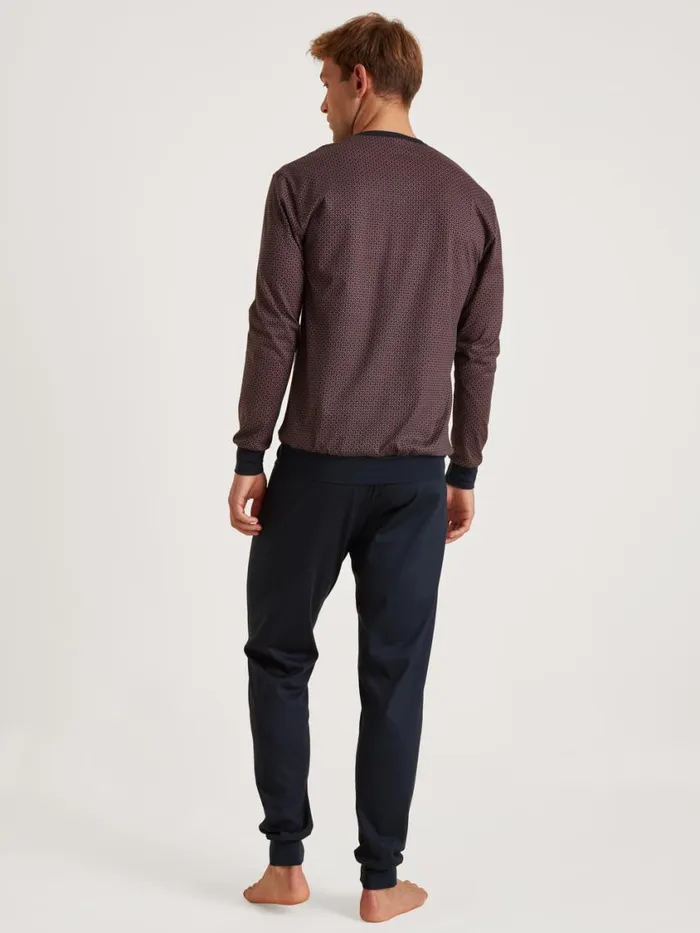 CALIDA Pyjamas Men Pyjama With Cuff Redwood