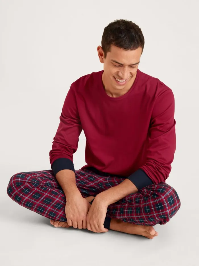 CALIDA Pyjamas Men Pyjama With Cuff Rio Red