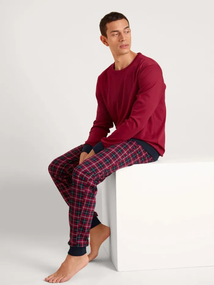 CALIDA Pyjamas Men Pyjama With Cuff Rio Red